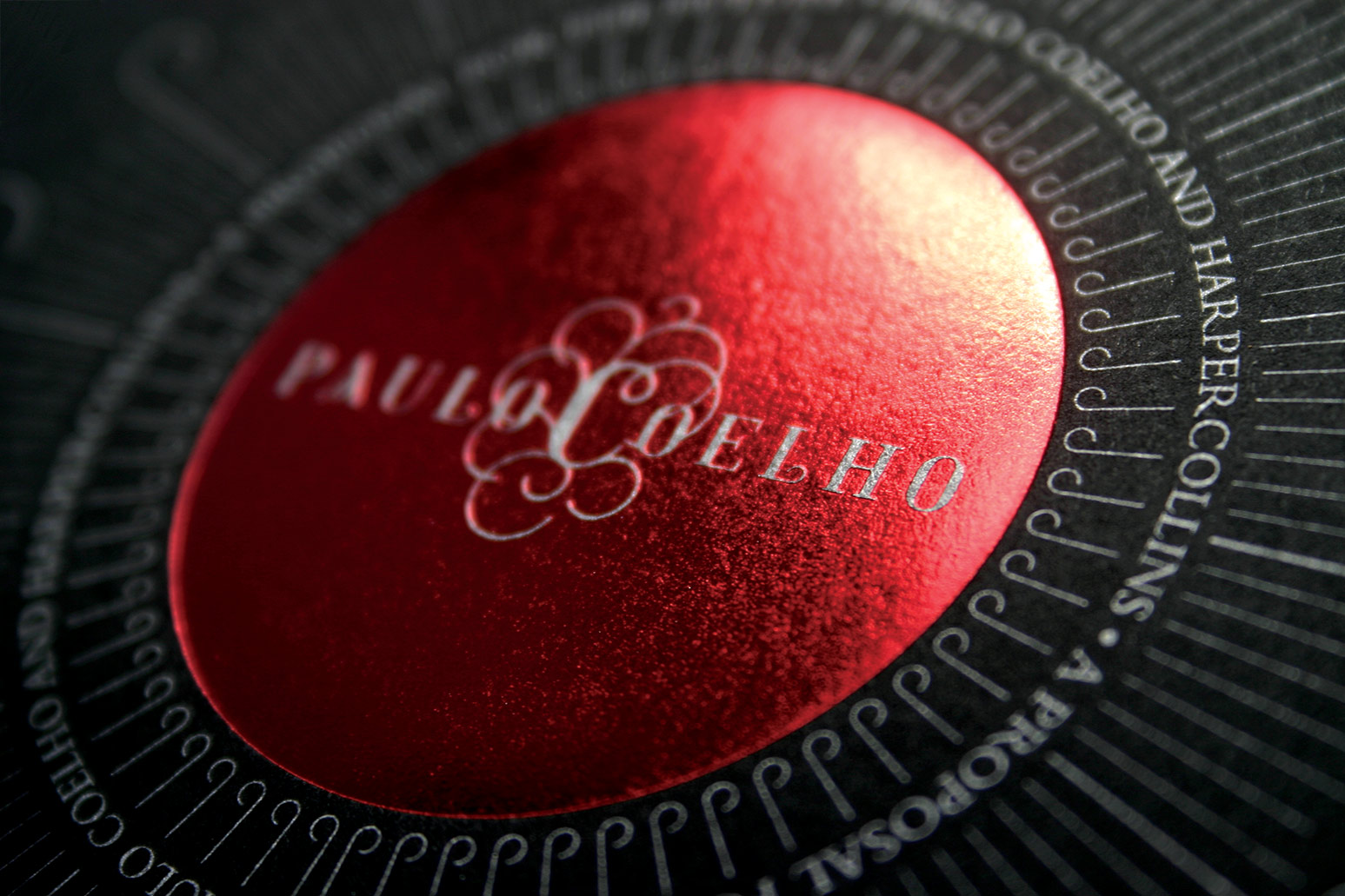 Paulo Coelho Harpercollins Promotional Collateral Foil Block 4